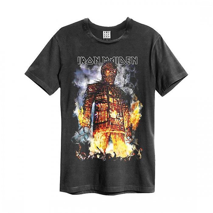 Amplified Unisex Adult The Wicker Man Iron Maiden T-Shirt Charcoal L