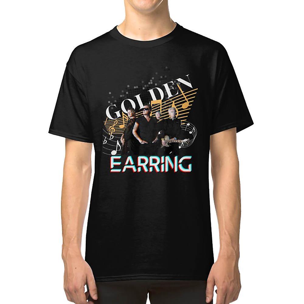 RockShark Golden Earring Band T-shirt Black M