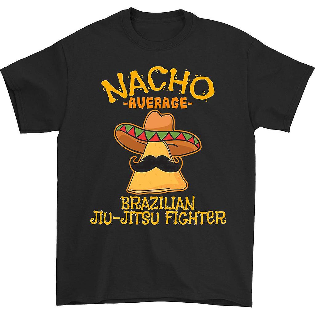 HISHARK Nacho average brazilian jiu-jitsu fighter t-shirt black L