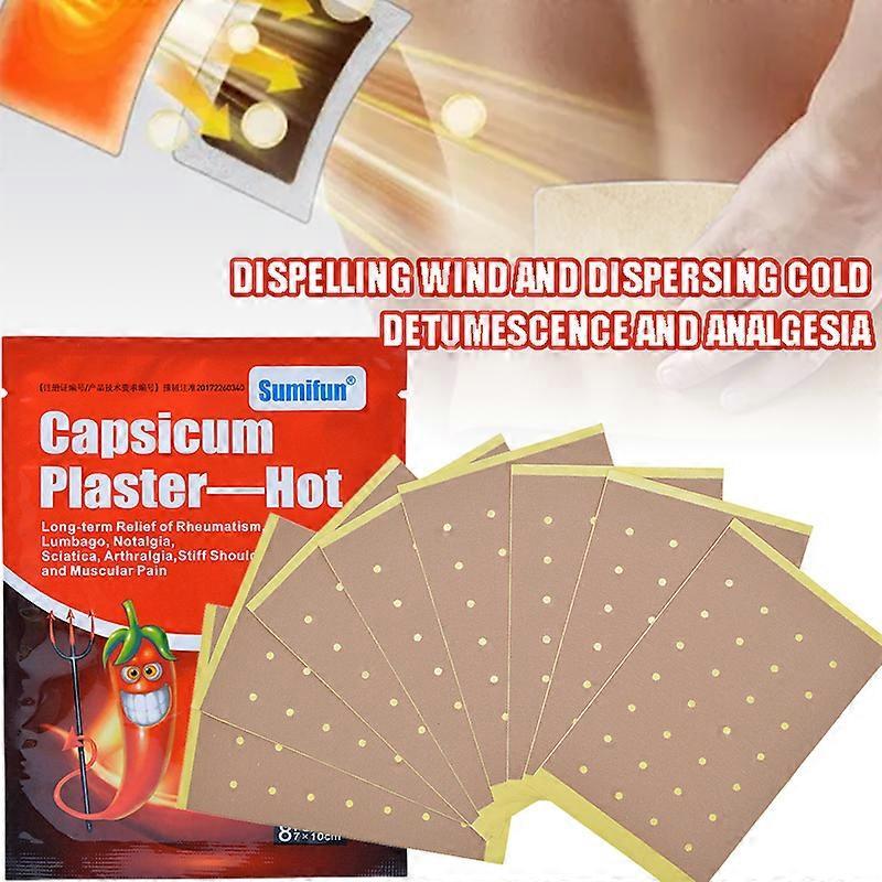 unbrand Red Pepper Hot Pain Relief Plaster Multipurpose Breathable Patches Professional Body Care Supplies New Purple