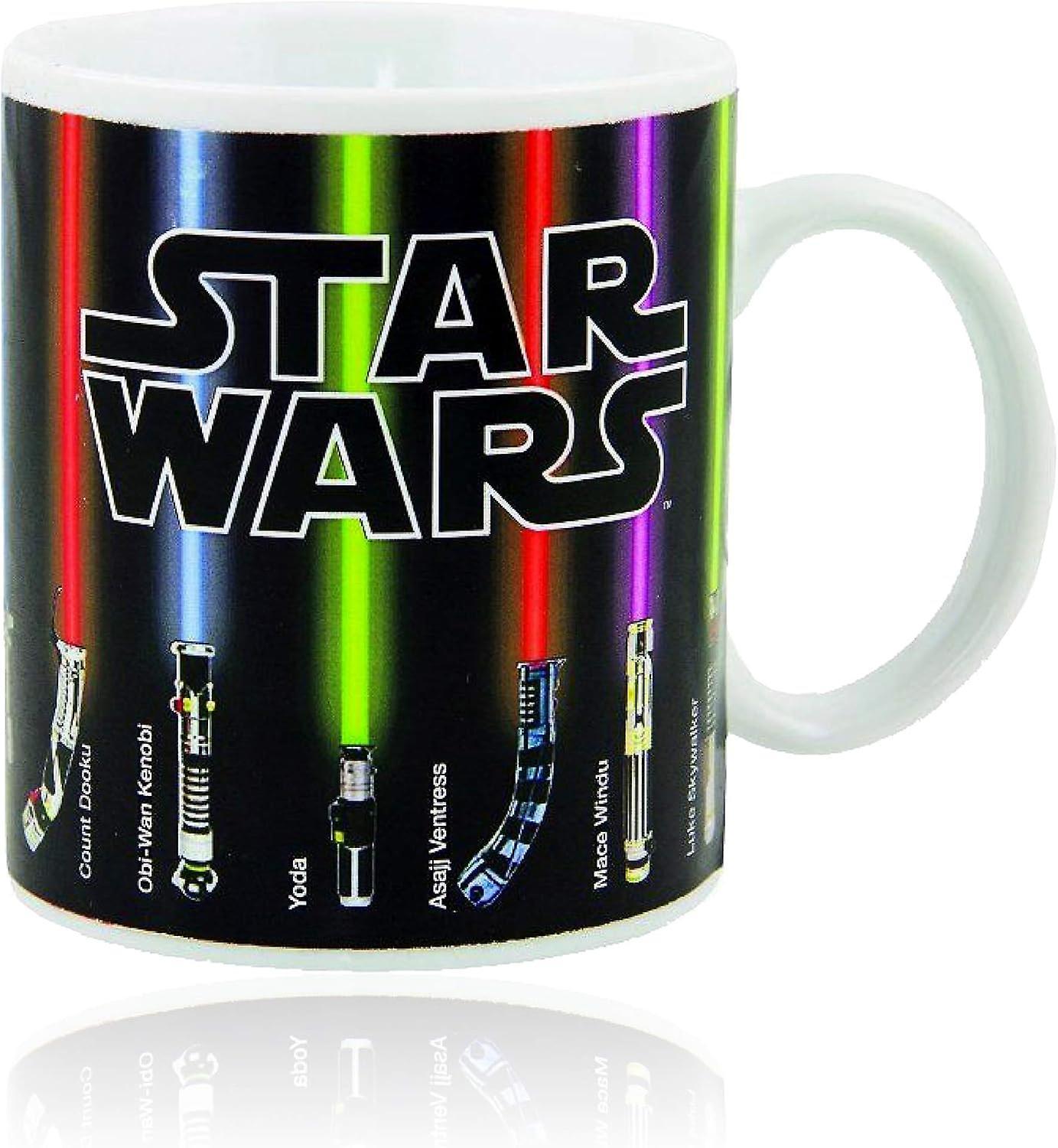 SSRGV Benair USA Star Wars Mug, Lightsabers Appear With Heat (12 oz) - Fragile