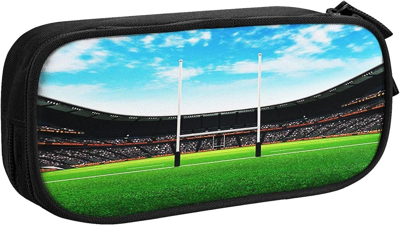 Kerota Pencil Case Rugby Pitch Stadium Large Capacity Pencil Bag Pen Case Pouch Desk Organizer Pencil Cases For Boys Girls School Students Office S..