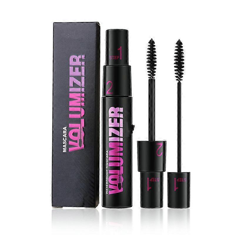 Unbrand 1+2 Mascara Duales Effect Volume Adjustable Mascara 2-in-1 Long And Thick Curly Mascara A