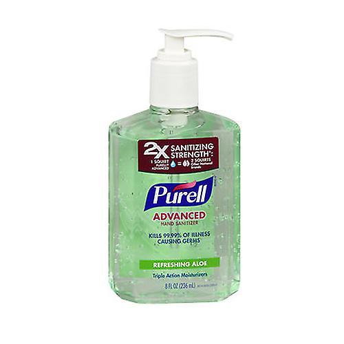 Purell  Advanced Hand Sanitizer Gel With Pump, Aloe 8 oz (Pack of 1)