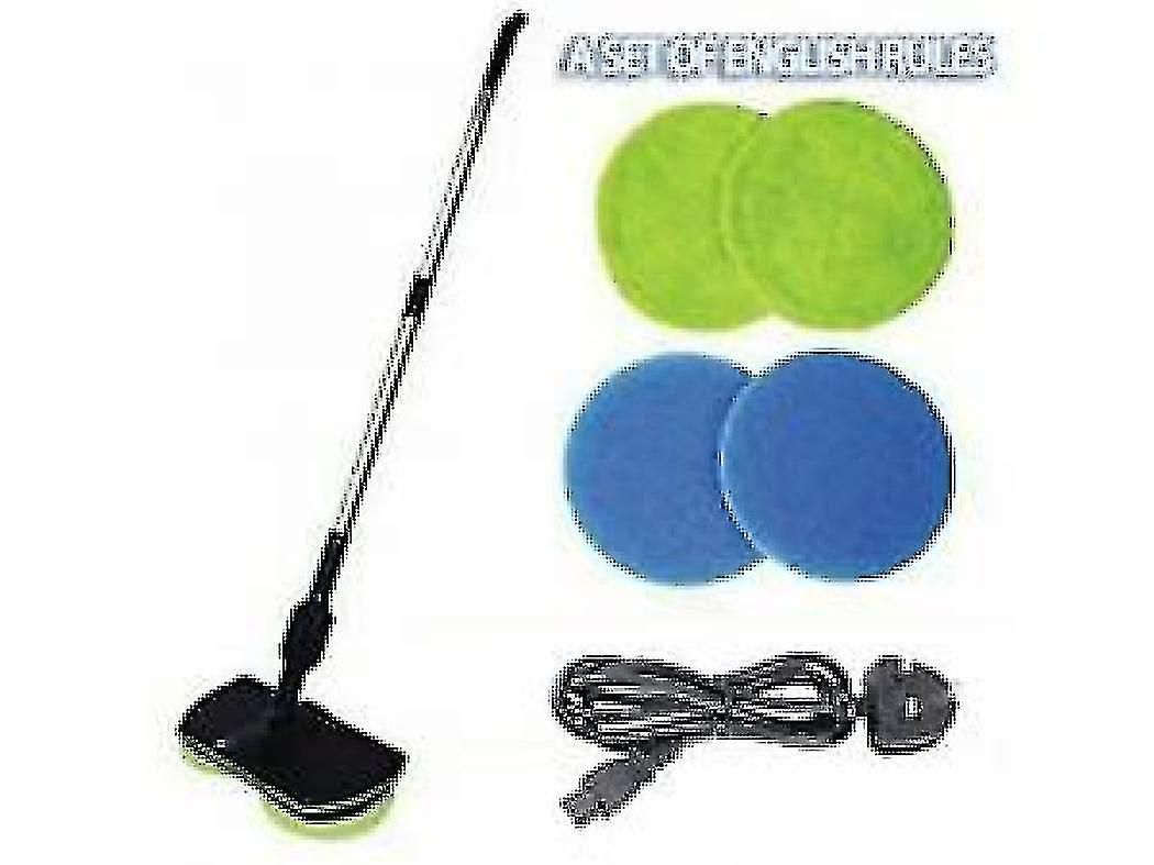 2 In1 Electric Rechargeable Cordless Floor Cleaner Scrubber Polisher Mop Set - Jxlgv Only 4Pads