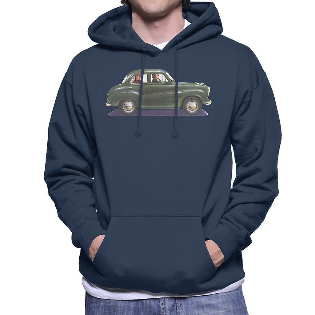 Austin A35 Green British Motor Heritage Men's Hooded Sweatshirt Navy Blue XX-Large