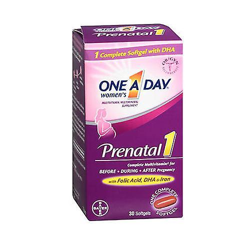 Bayer One A Day Women's Prenatal 1 Softgels, 30 Caps (Pack of 1)