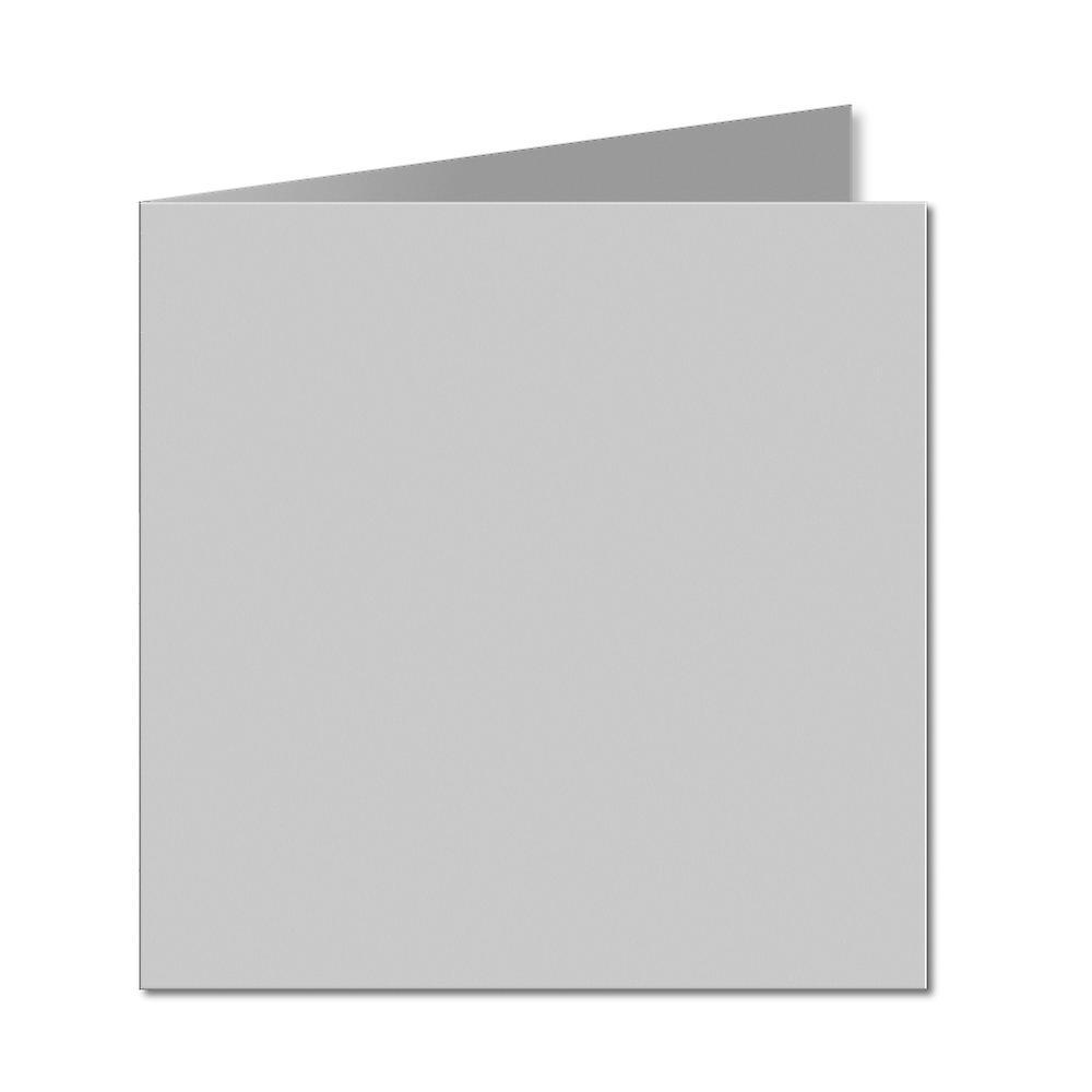 ColorSono Silver Grey. 153mm x 306mm. 6 inch Square. 235gsm Folded Card Blank. 25