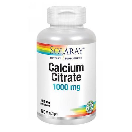 Solaray Calcium Citrate, 120 Caps (Pack of 1)