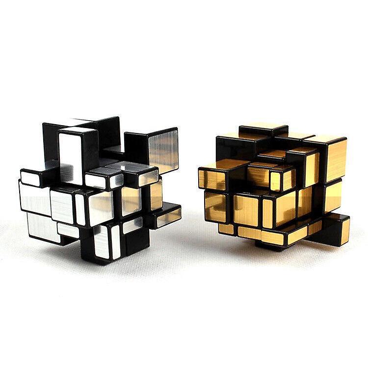 Wavepig Neo Magic Mirror Cube 3x3x3 Gold Silver Speed Cubes Puzzles Educational Giftshot Sliver