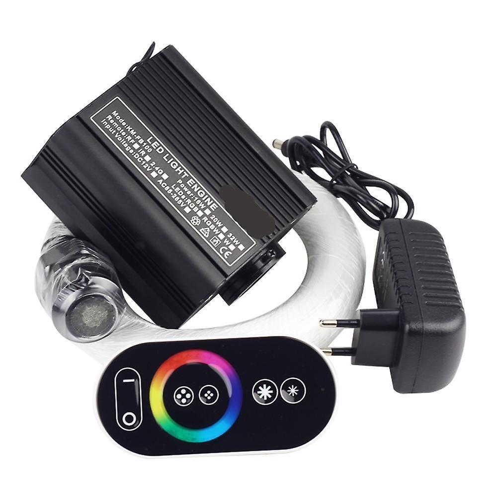 Slowmoose Rgb Fiber Optic Star Light Ceiling Kit, Led Lights Engine Rf Touch Control 300pcs 0.75mm 2m