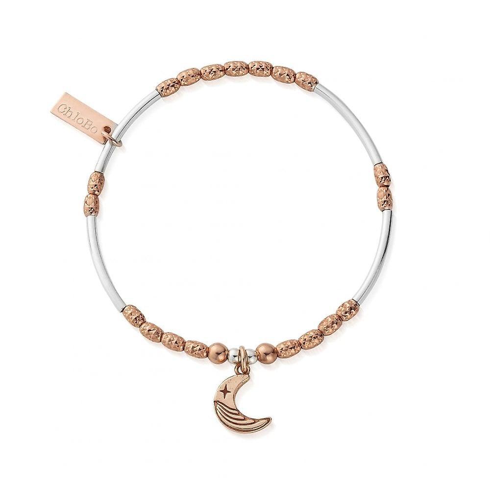 Women's ChloBo Rose Gold And Silver Luna Moon Bracelet MBMNSR4020