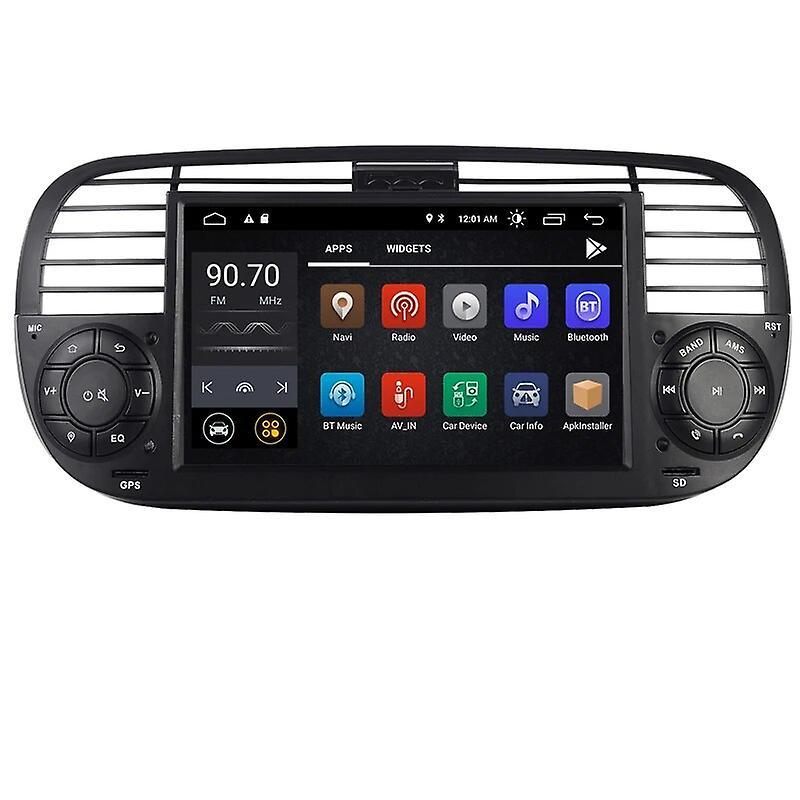 Redkid In Stock Android 12 Quad Core Car Dvd Media Player For Fiat 500 Radio Gps Dps Wifi 3g Bluetooth Steering Wheel Control GPS SD card Only