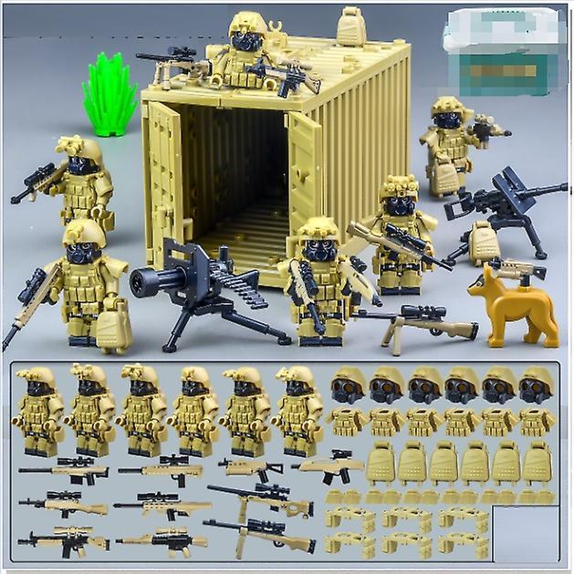 YM Studio New version Military Building Blocks Hummer Carriage Special Police Minions Police Soldiers Boys and Children's Puzzle Assembly Toys