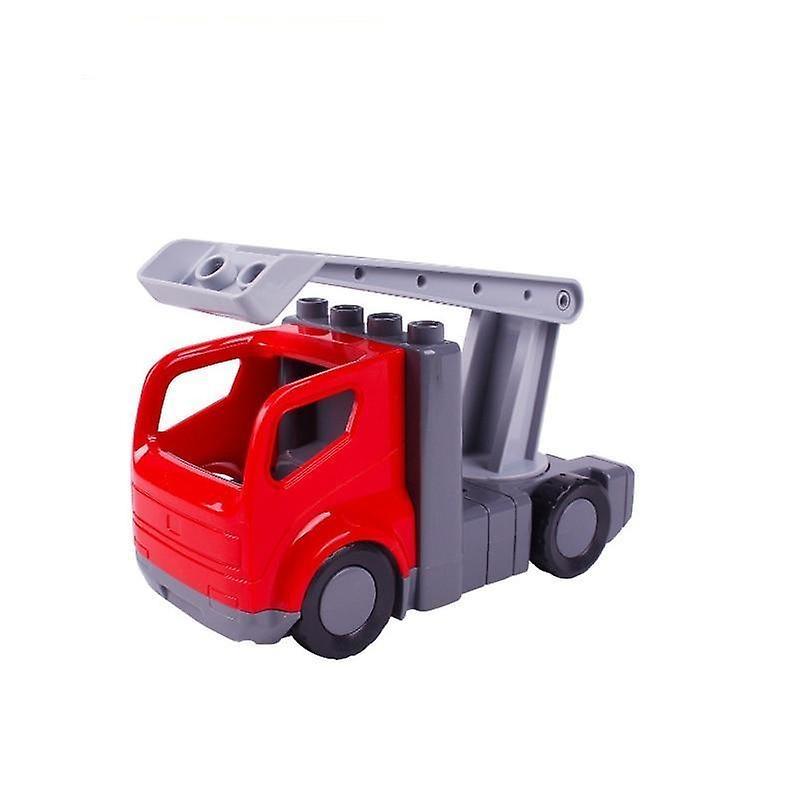 Slowmoose Big Size Building Blocks Accessories, Car, Truck, Plane, And  Motorcycle Fire ladder truck