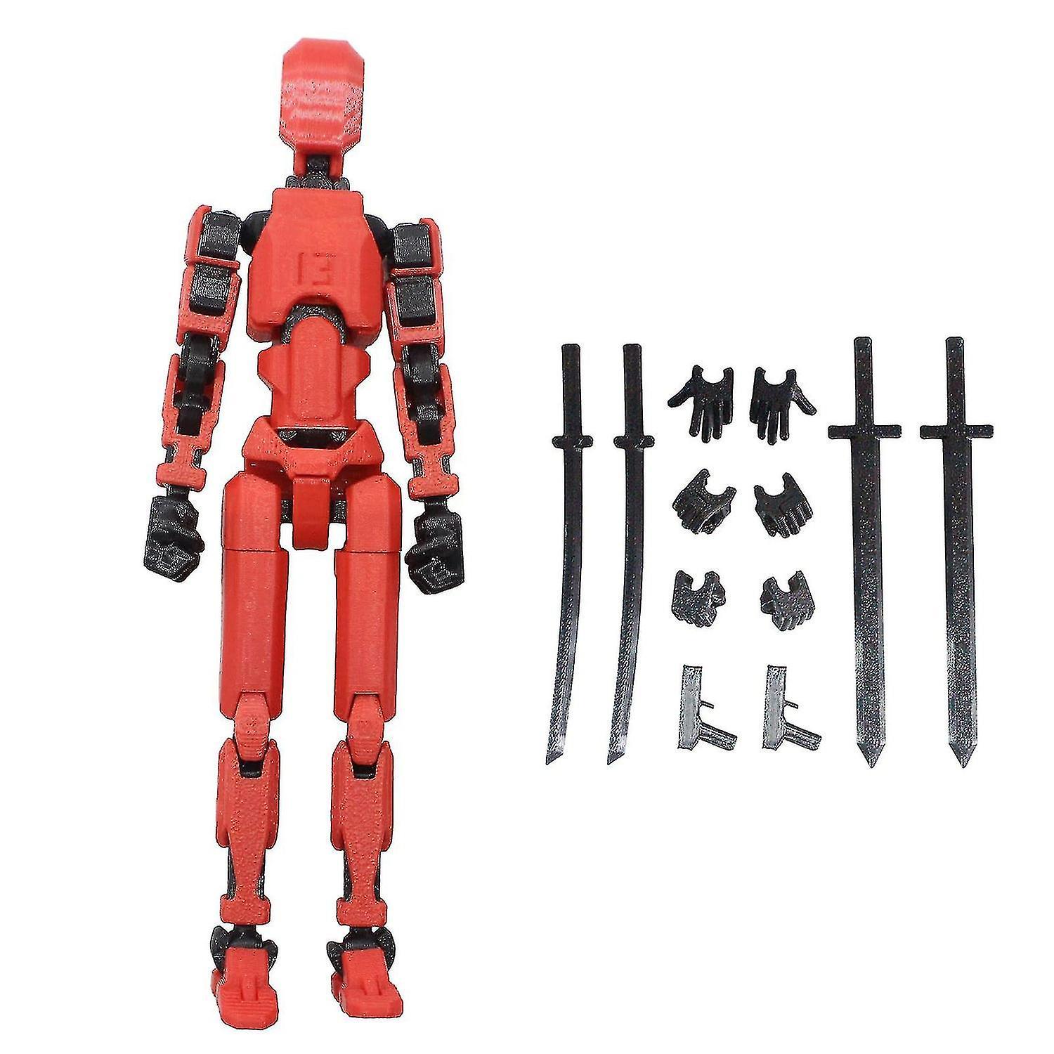 Joyy T13 Action Figure,titan 13 Action Figure,robot Action Figure,3d Printed Action,50% Offer Red