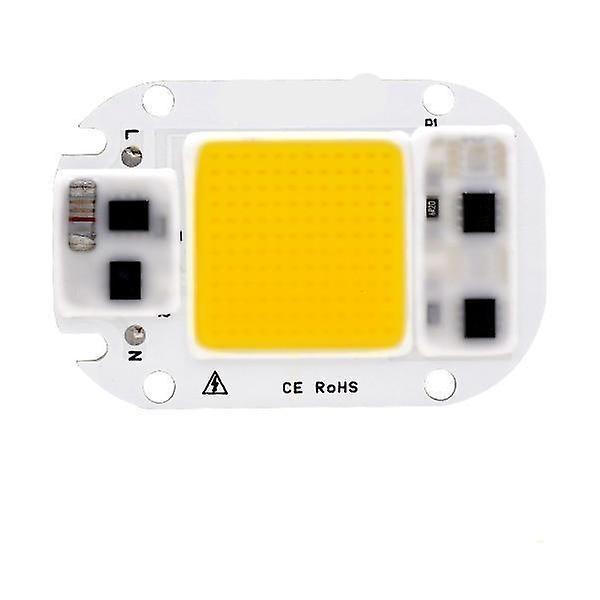 Slowmoose Cob Lamp Bead 110v 220v 20w 30w 50w Smart Ic Led Warm White 50W 110V