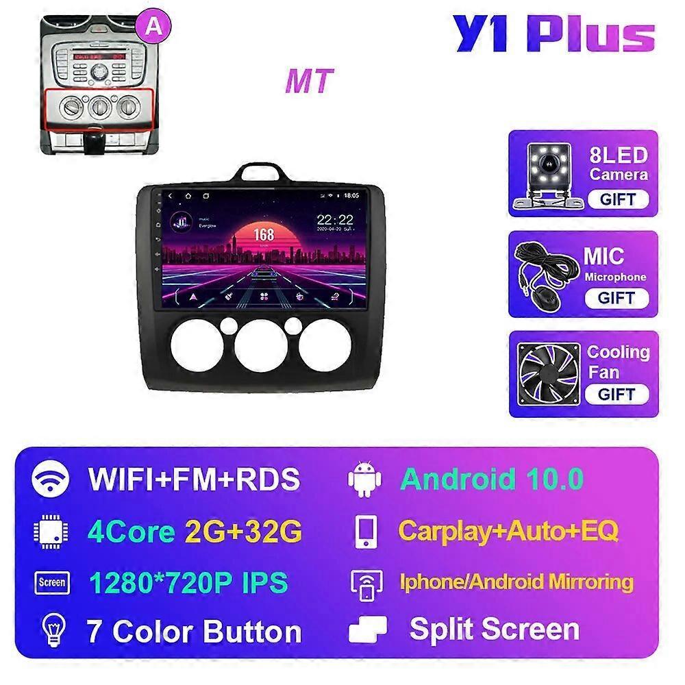 Redkid For Ford Focus 2 3 Mk2 Mk3 2004-2011 Android Car Radio 2din Automotive Multimedia Video Player Navigation GPS Stereo 4G WIFI DSP Y1 Plus 2G ...