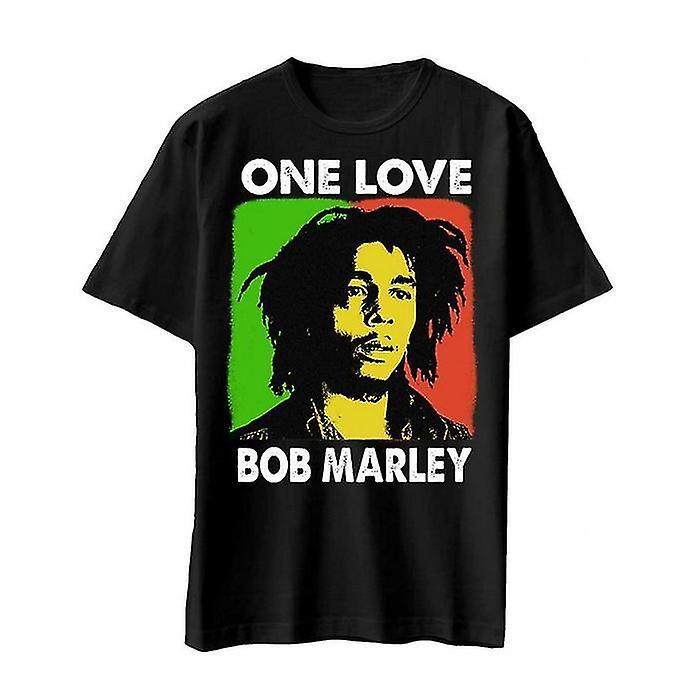 Bob Marley Unisex Adult One Love Cotton T-Shirt Black L