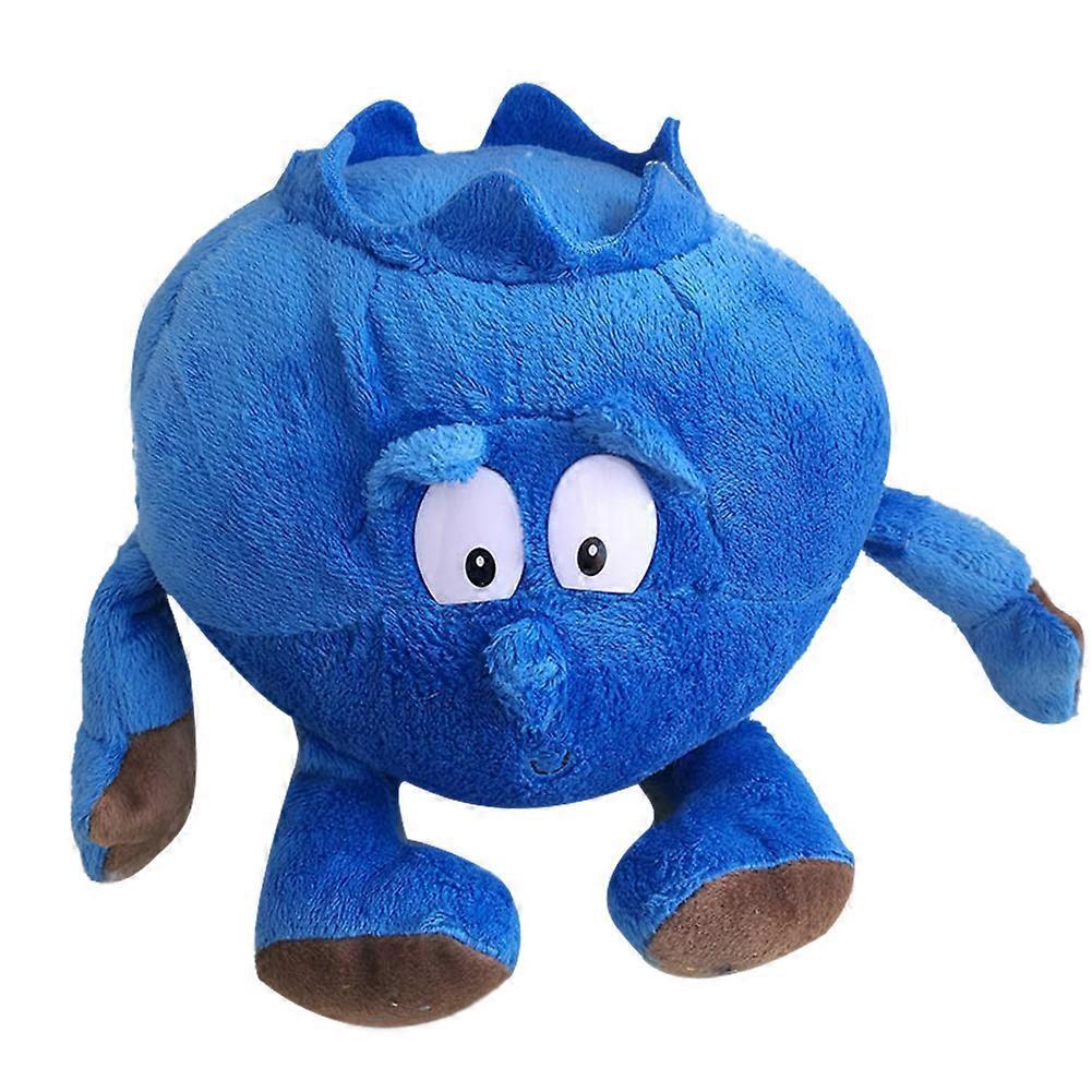 unbrand 1 Pcs Fruit Vegetables Soft Plush Toy Stuffed Doll Cute Gift for Children Kids Blueberry