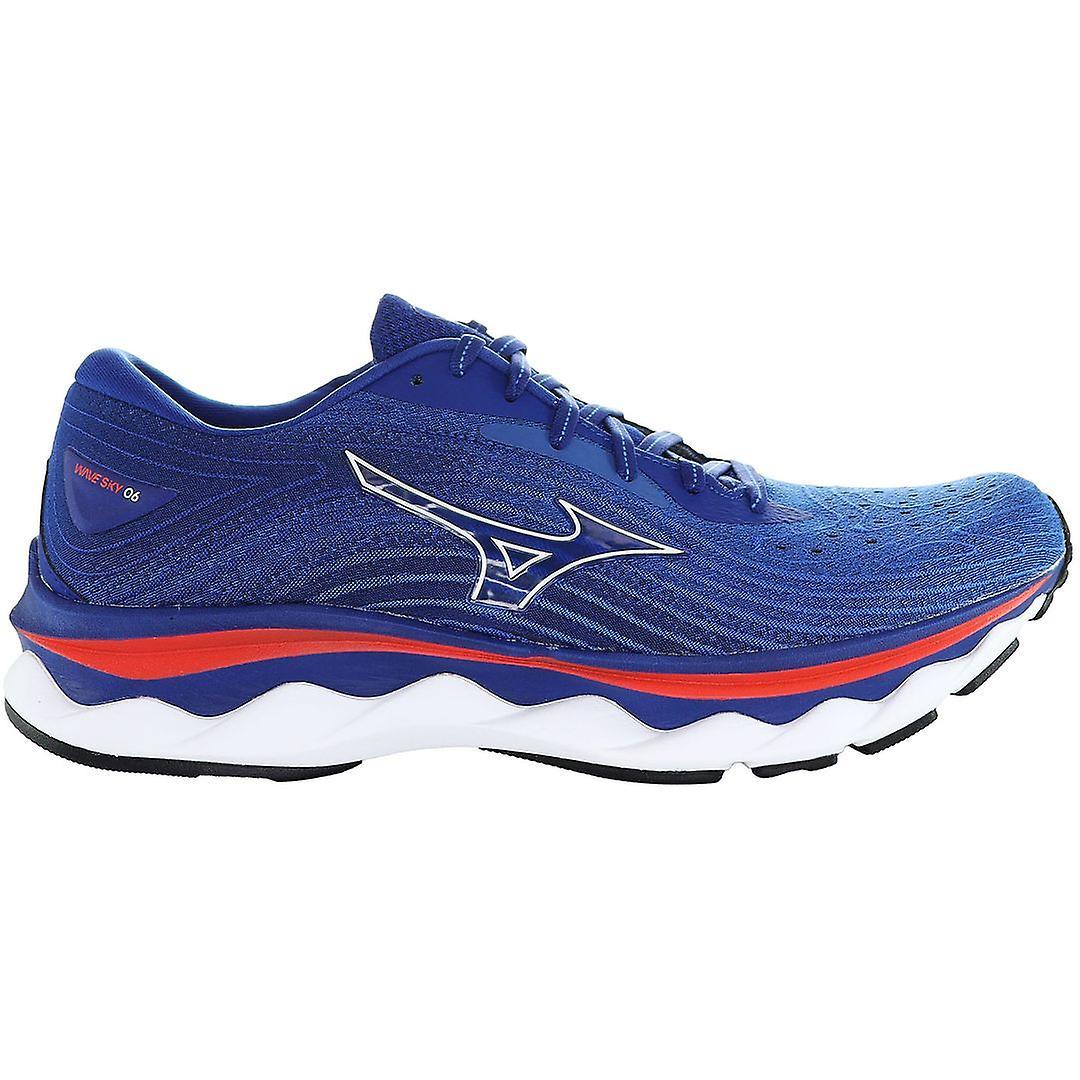 Mizuno Wave Sky 6 Lace-Up Blue Synthetic Mens Running Trainers J1GC220206 UK 10.5 EU 45 US 11.5