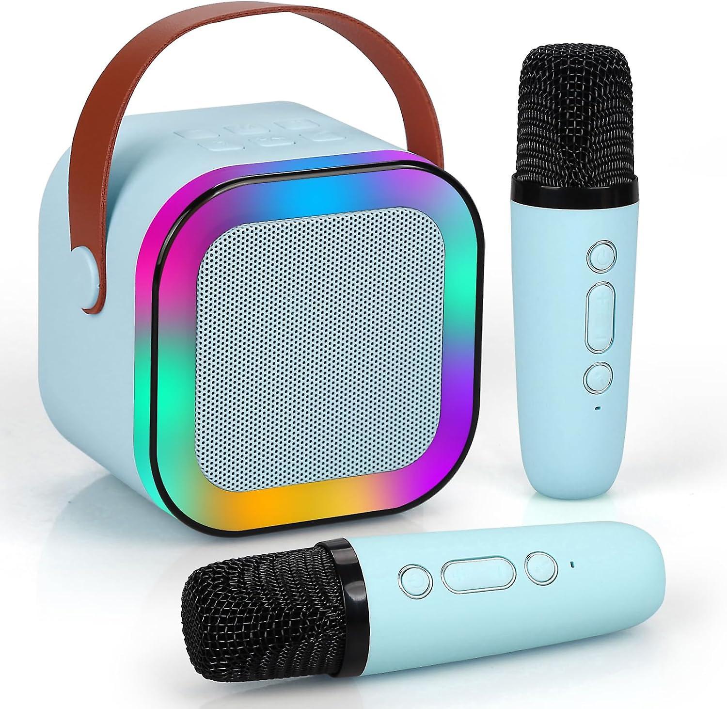 Maromalife Karaoke Machine For Kids& Adults,mini Portable Blue-tooth Karaoke Speaker With 2 Wireless Microphones And Dynamic Lights,home Ktv,outdoo...