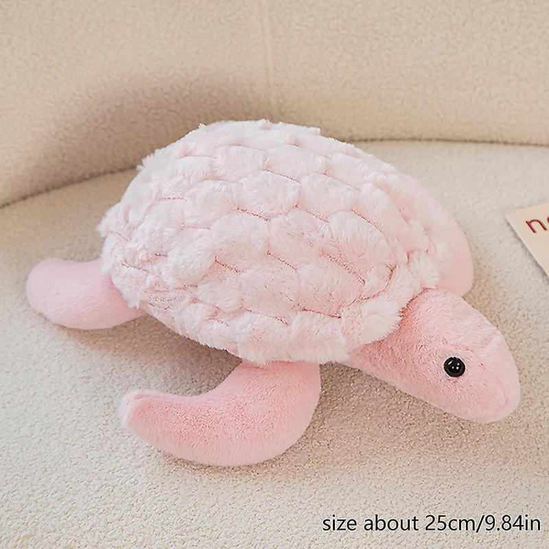 Unbrand Cute Tortoise Plush Toy Stuffed Sea Turtle Doll Soft Plush Pillow For Kid Gifts pink 25cm