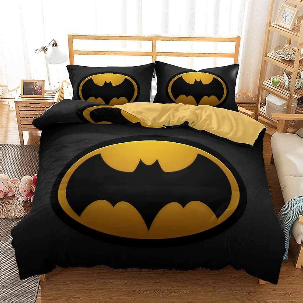 Kerota Thanos, Batman Duvet Cover For Teens Adults Bedding Set With 2 Pillowcases Duvet Cover With Zipper (Batman) King220x240cm