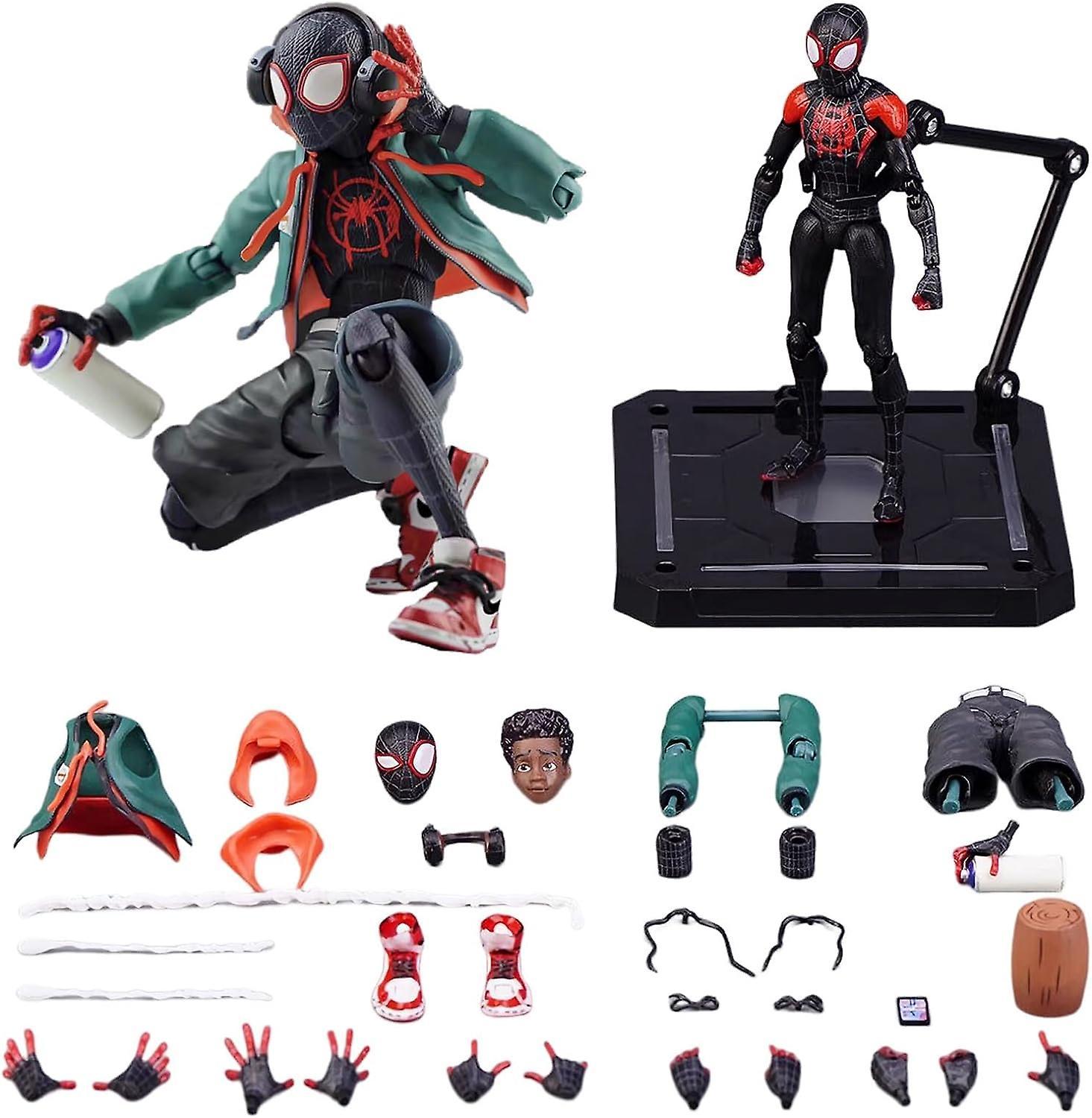 Wjiaer Spider Mn: Into The Spider-Verse Peter Parker SV-Action Peter B. Parker Sentinel SV Super Heroes 6 inches