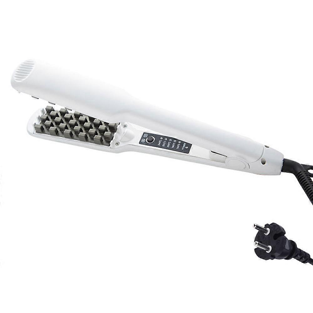 Wonderful Professional Volumizing Hair Iron | Increase Hair Volume, Ceramic Hair Volumizing Tool,Adjustable Temperature, Swivel Cord White