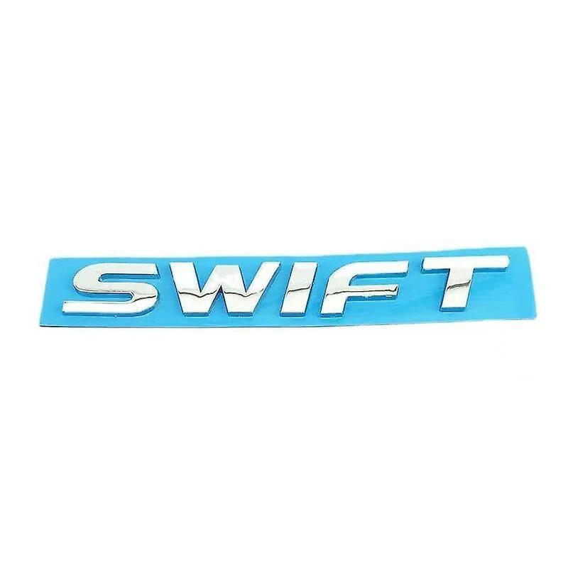 Hikig 3d Abs Black Silver Logo Swift Emblem Car Fender Badge Trunk Decal For Suzuki Swift Stikcer Accessories