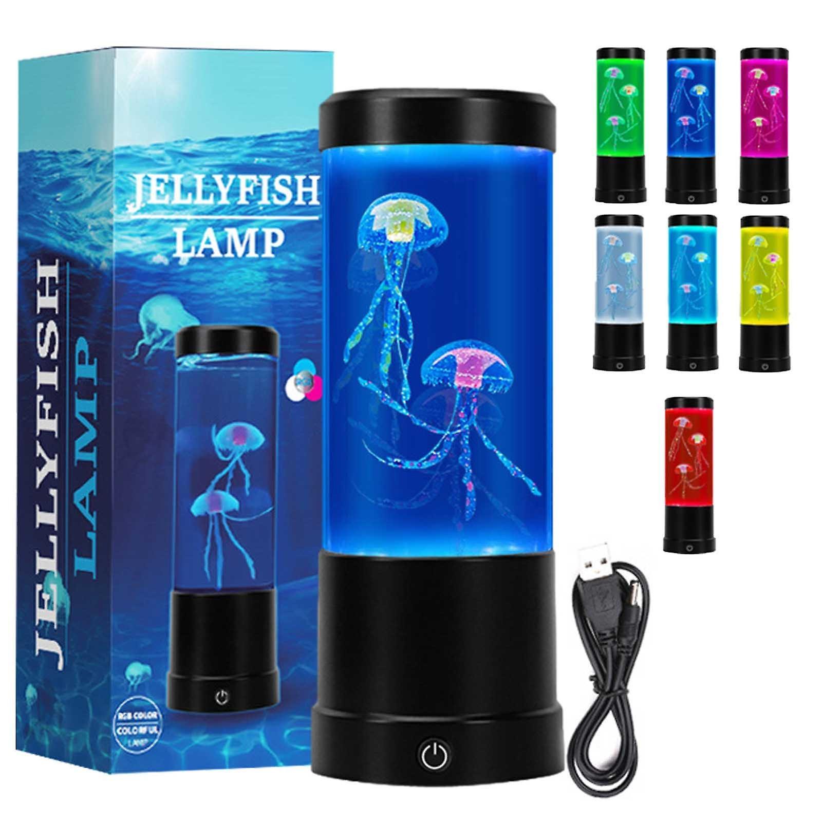 Baofu Led Dream Jellyfish - Round Real Jellyfish Aquarium - 7 Colors Setting Jellyfish Tank Mood - Jellyfish Tank Decoration for Home Office Decora...