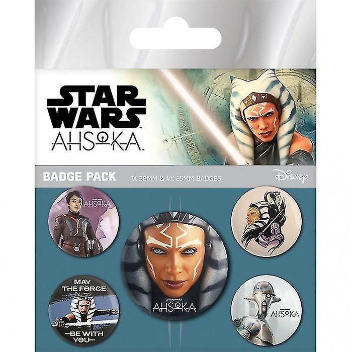 Star Wars: Ahsoka Badge Set (Pack of 5) Multicoloured One Size