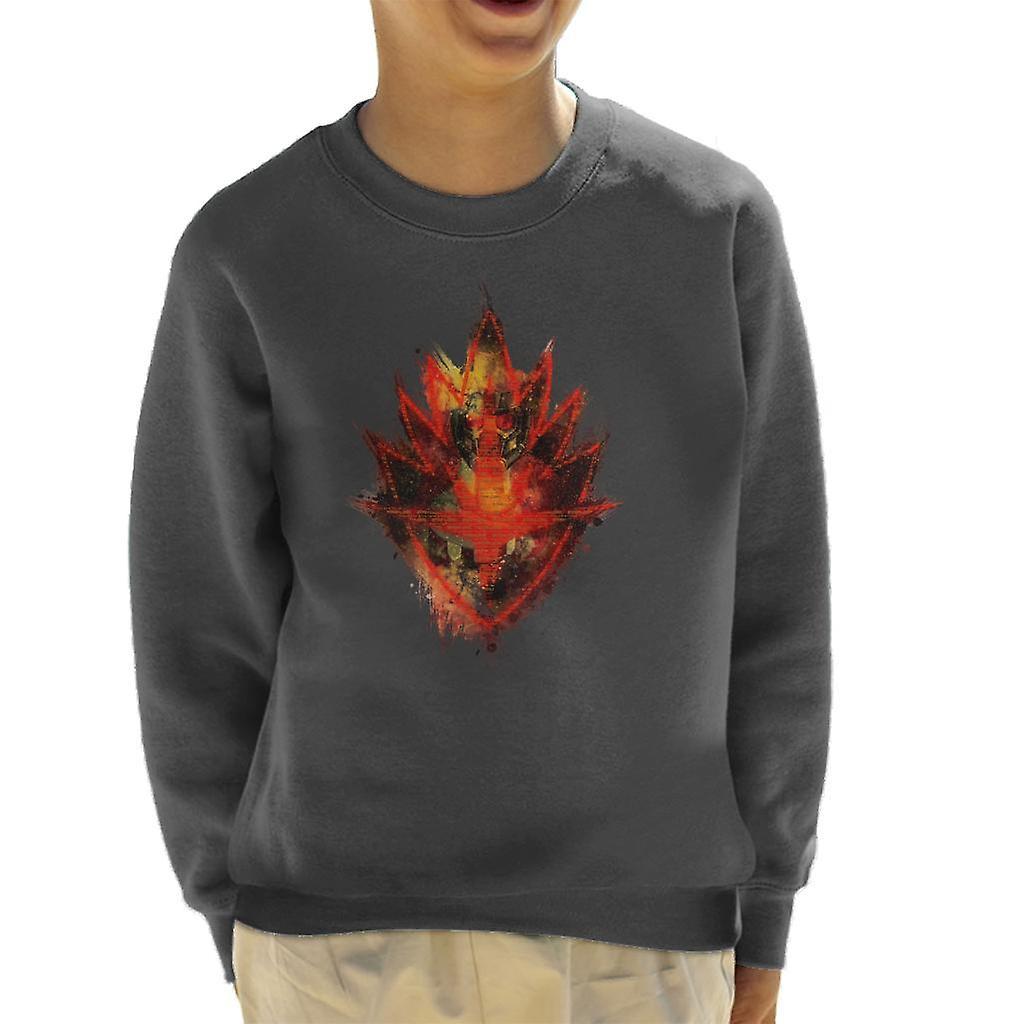 Marvel Guardians Of The Galaxy Star Lord Particle Logo Kid's Sweatshirt Charcoal X-Small (3-4 yrs)