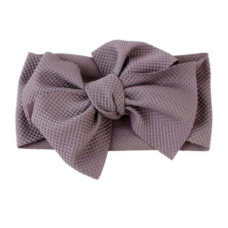 Slowmoose Elastic Bow Knot Design, Headband For Baby- Hair Accessories Gray