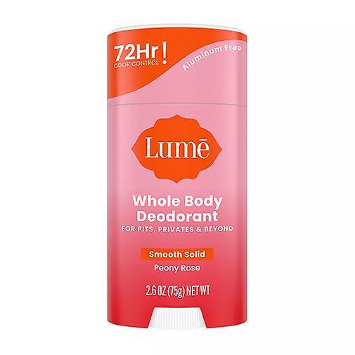 Lume Whole Body Smooth Solid Deodorant Stick Peony Rose Scent