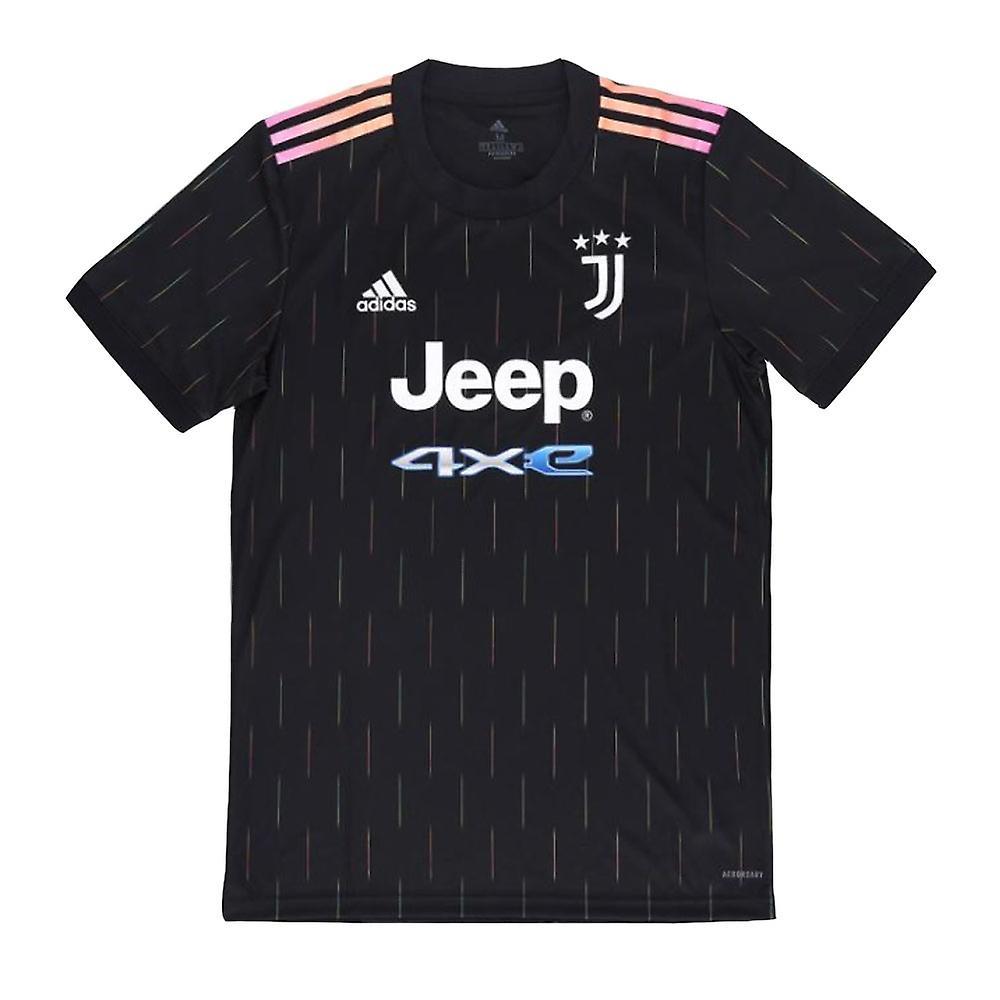 Adidas 2021-2022 Juventus Away Shirt Black Large 42-44 inch Chest