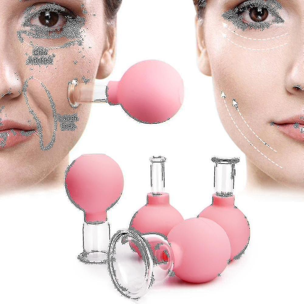 Jnnjv Massage Body Cups Rubber Vacuum Cupping Glasses Face Skin Lifting Body