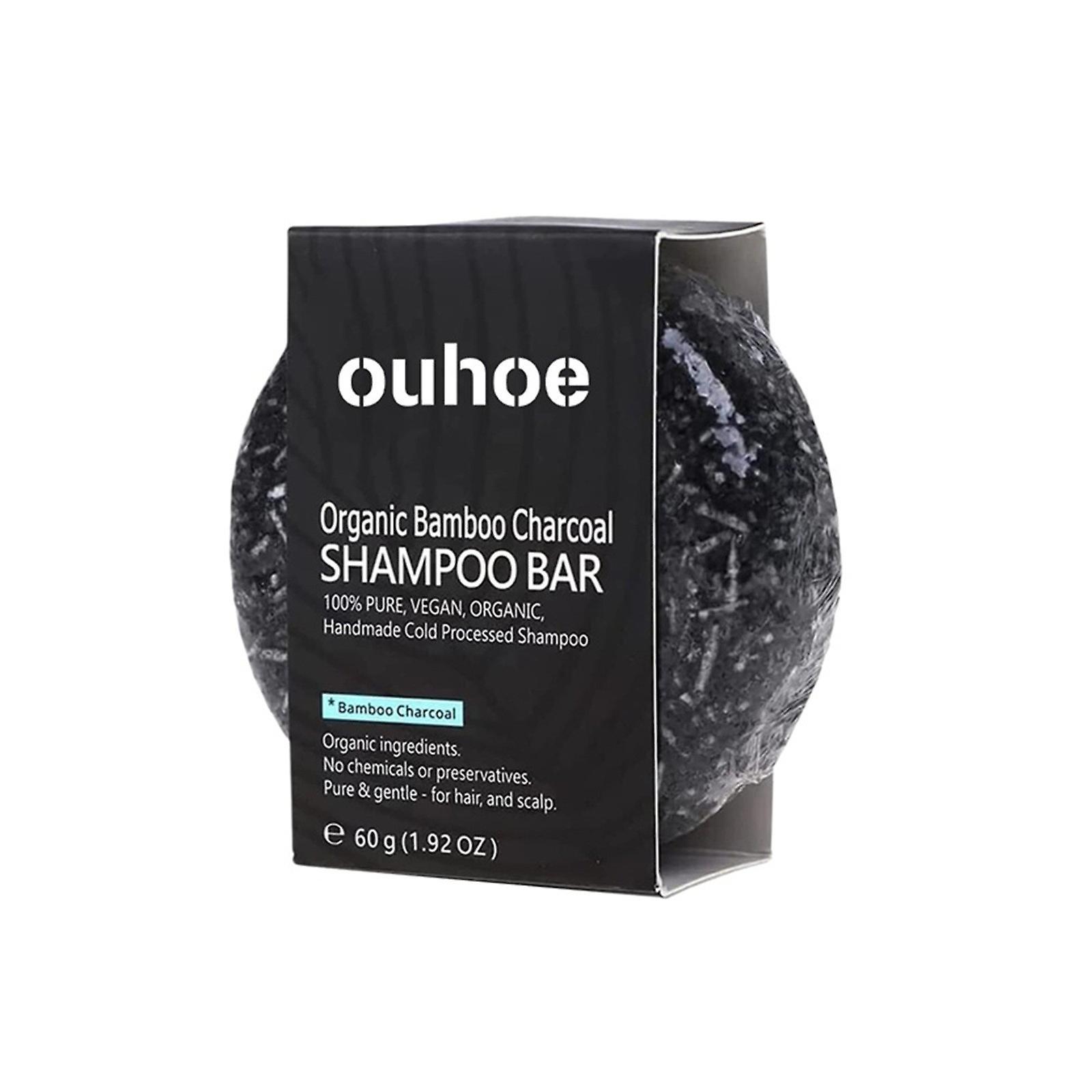 Fruushop Hair Care Polygonum Shampoo Soap, Hair Darkening Charcoal Shampoo Bar