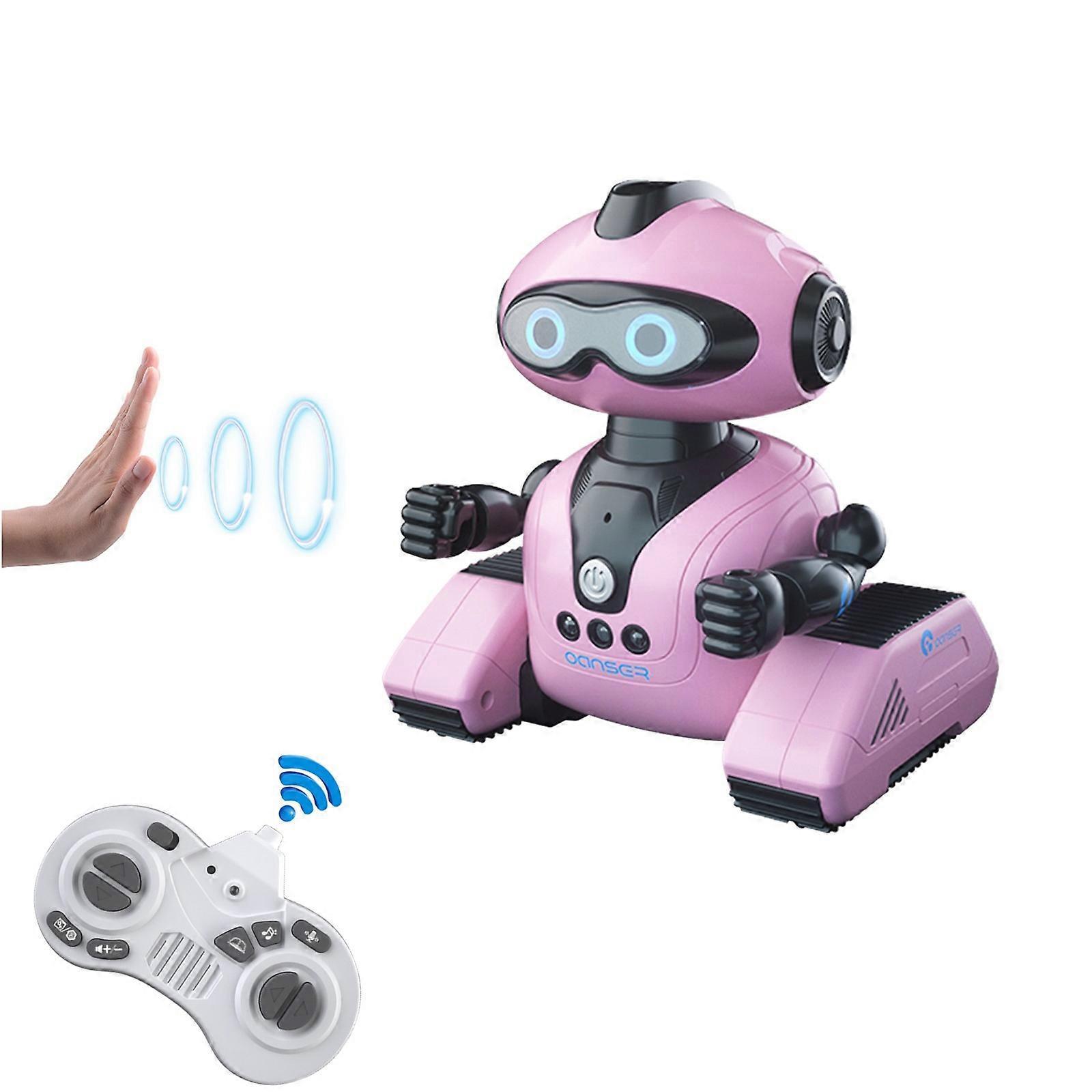 Flye RC Robot Toy, Remote Control Robot Gesture Sensing Dancing Programmable Smart Robot For Kids Age 3 4 5 6 7 8 12 Year Old Girls Xmas Gifts Pres...