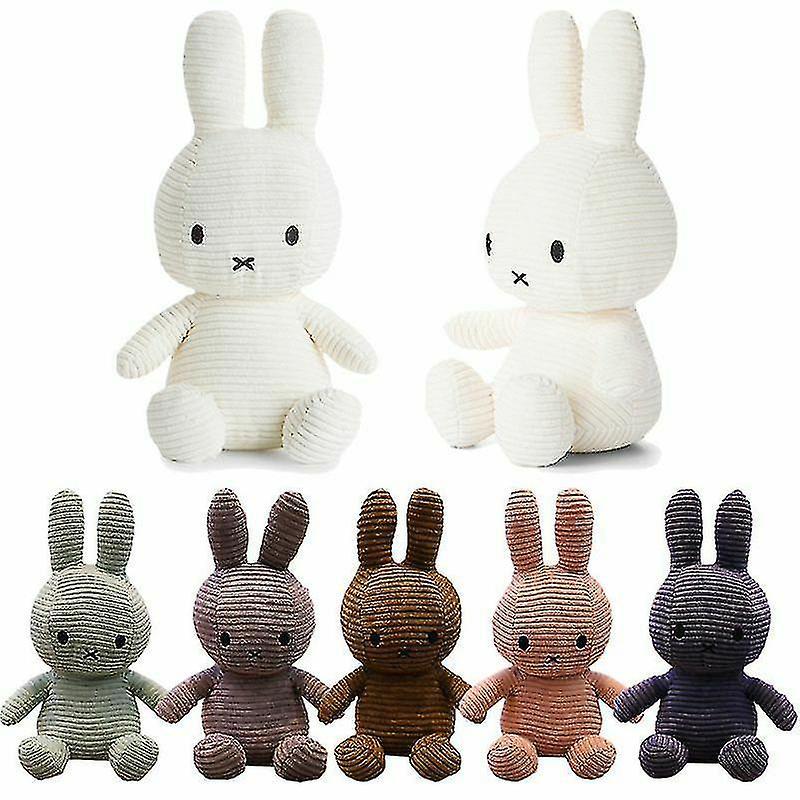 Mlsilm Miffy-doll Toy Children Cushion Cute Stuffed Rabbit Doll Easter Gift Brown 25cm 9.8in