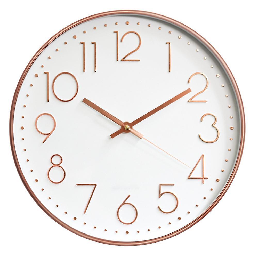 unbrand Wall Clock Silent Non Ticking Quality Quartz, Round Easy To Read For Home Office School Clock Plasti