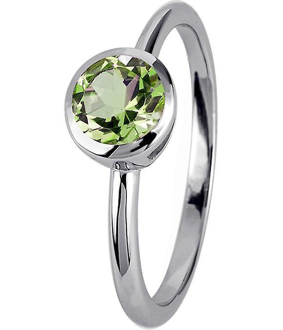 Jacques Lemans - Sterling Silver Ring with Peridot - SE-R101B52 - Ring width: 52