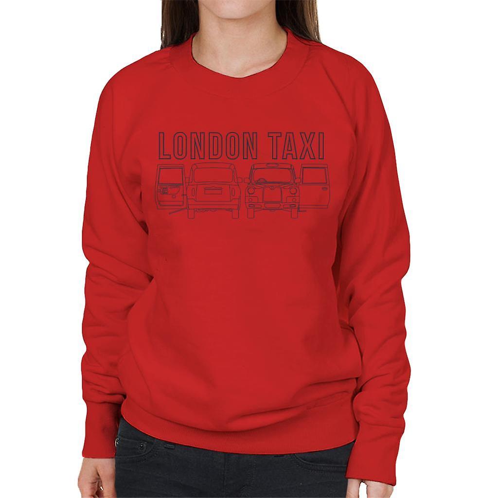 London Taxi Company TX4 Open Door Angles Women's Sweatshirt Red Medium