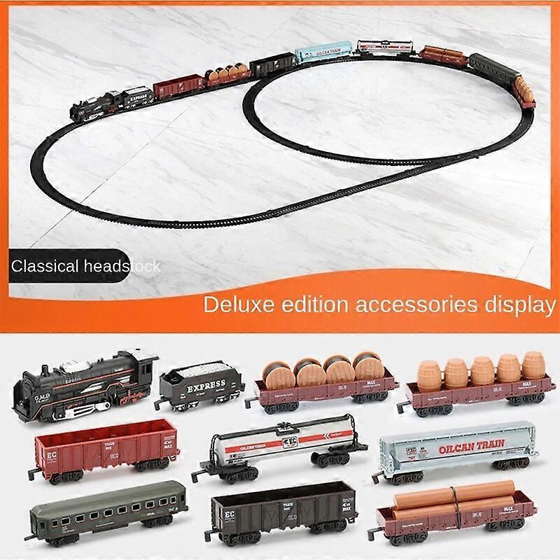 Electric Train Model with Track Railway Toys Battery Operated Classical Simulation High-speed Rail toys for children Robotic Toys 19033-8 NO BOx