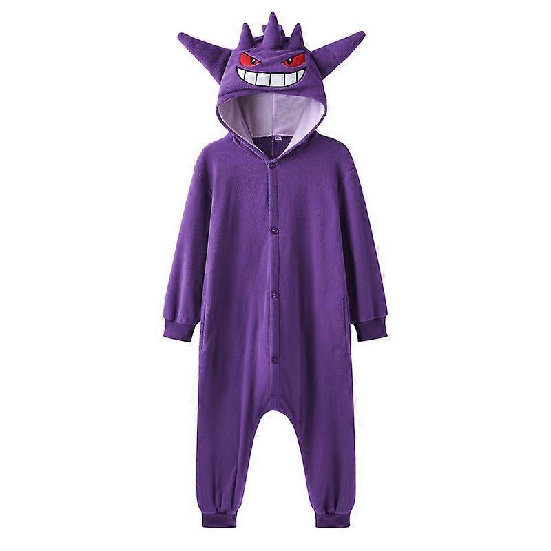 Hxetlv Gengar Snorlax Costume For Kids Clothing Pokemon Pika Cosplay Kigurumis Child Full Body Pijama Christmas Anime One-Piece Pajamas 4 gengar on...