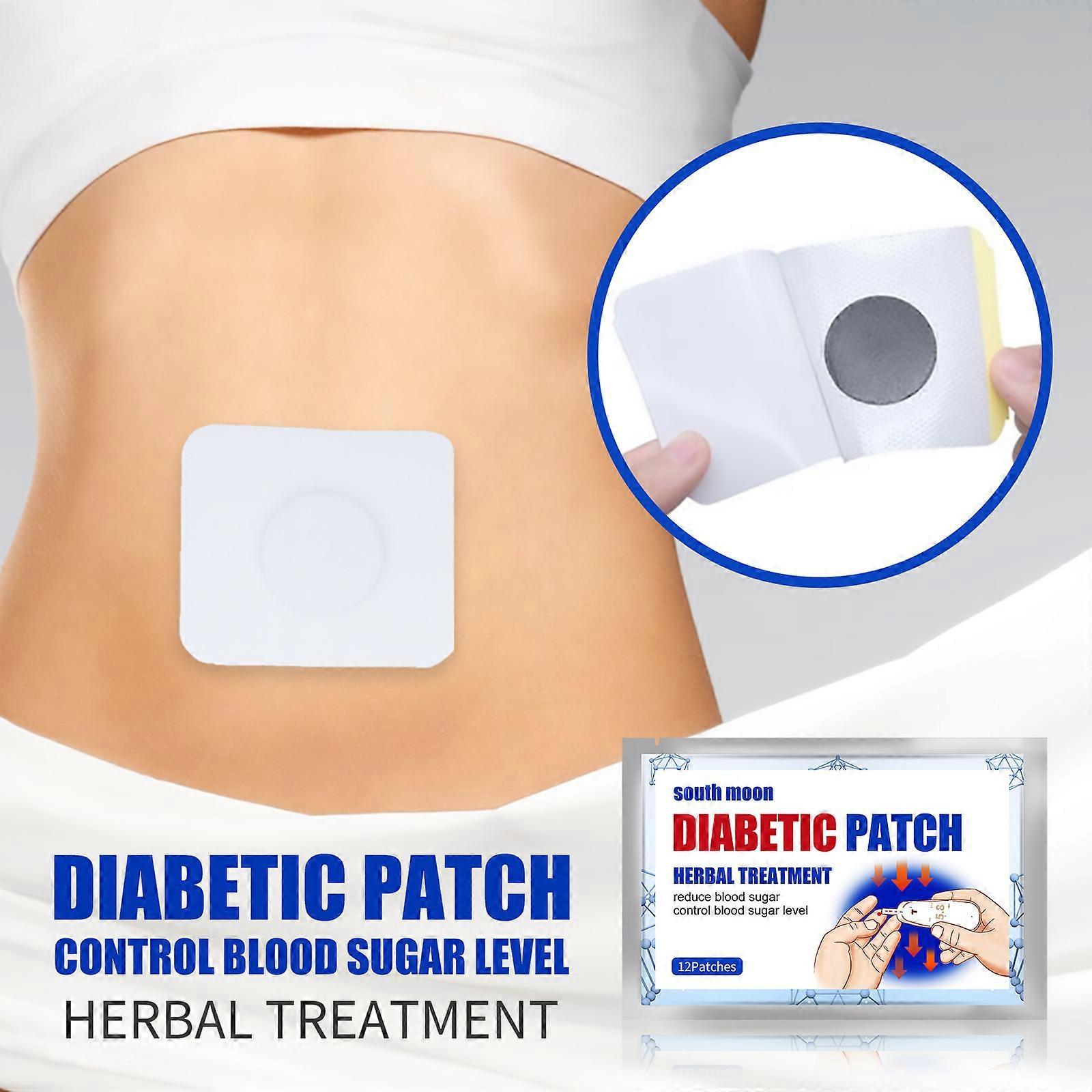 unbrand 12 Counts Diabetic Paste Pad Stabilizes Blood Sugar Level Balance Sugar Control Sticker Belly Button for Health Care