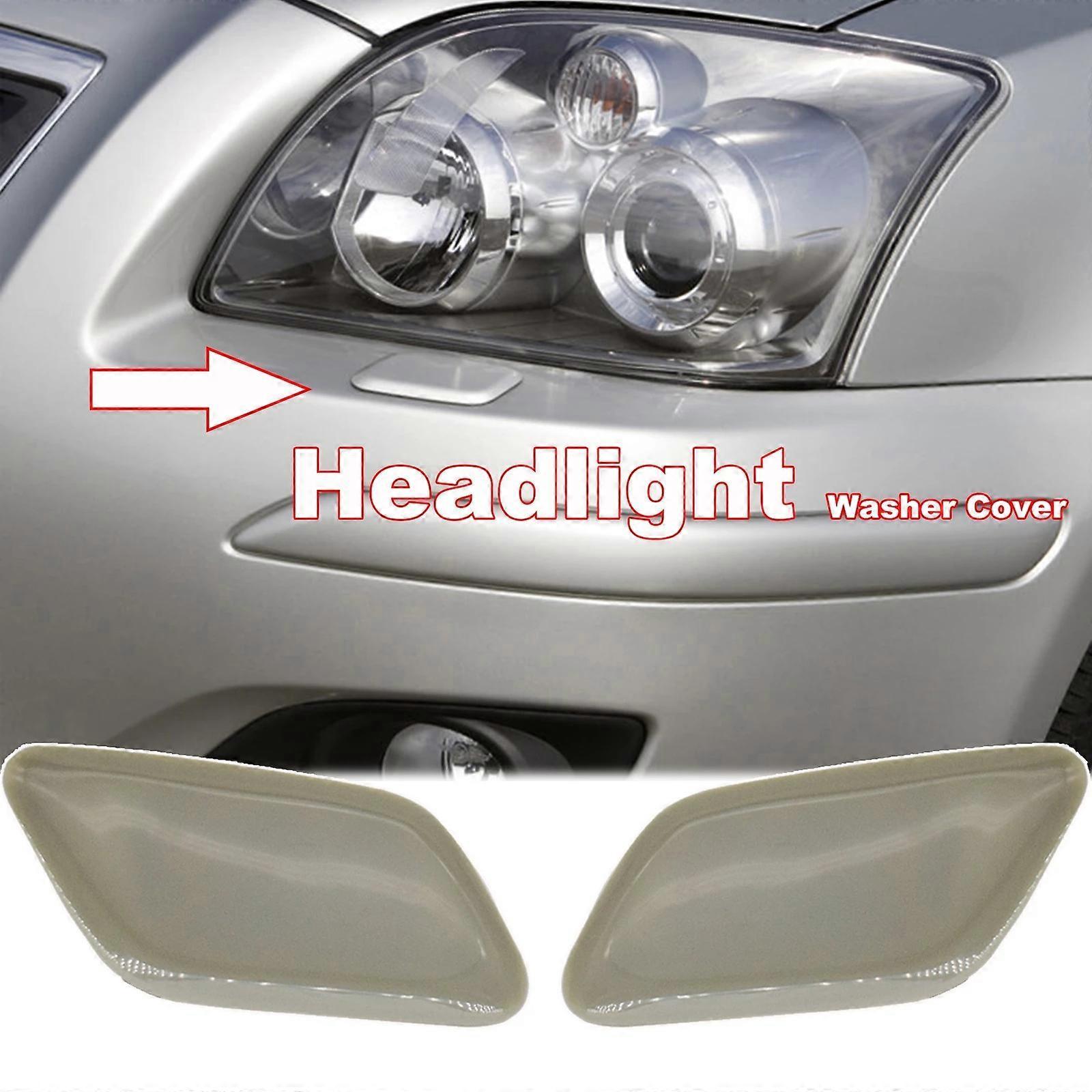 Loerss Front Left or Right Bumper Headlight Washer Spray Nozzle Cover Gray Plastic 85045-09901 85044-09901 For Toyota Avensis T25 T250