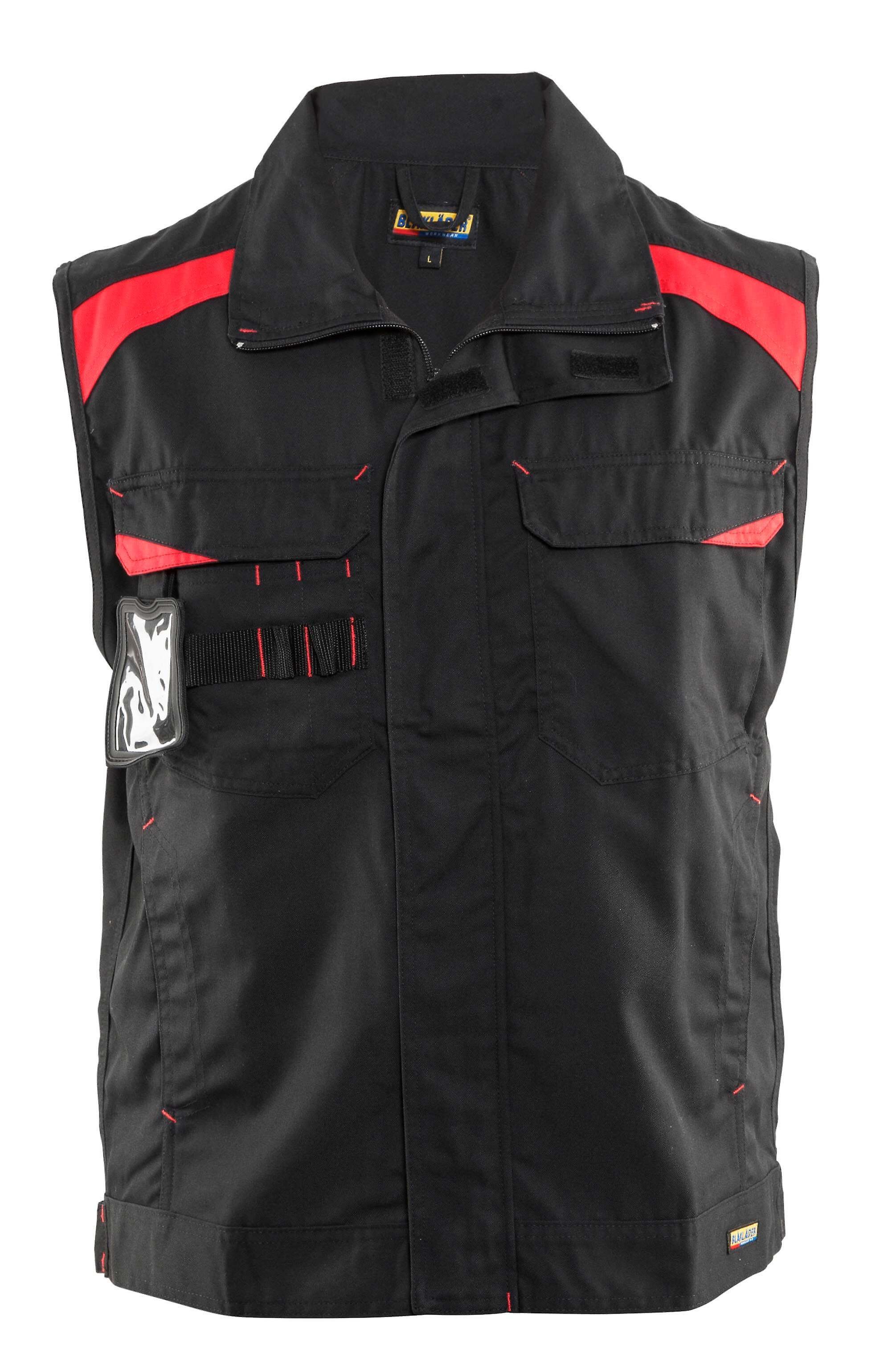 Blaklader 3164 waistcoat hidden zip - mens (31641800) Black/red S