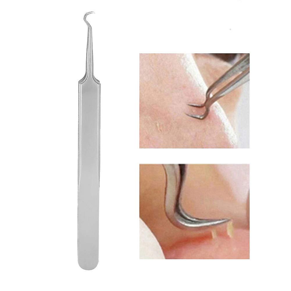 Linkrunning Blackhead Remover Tool Professional Spot Pimple Popper Comedone Extractor Tweezers Comedone Extractor Tweezers Pimple Spot Popper Remov...